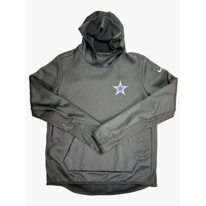 Nike Dallas Cowboys Boys Large Black pullover hooded fleece lined shirt